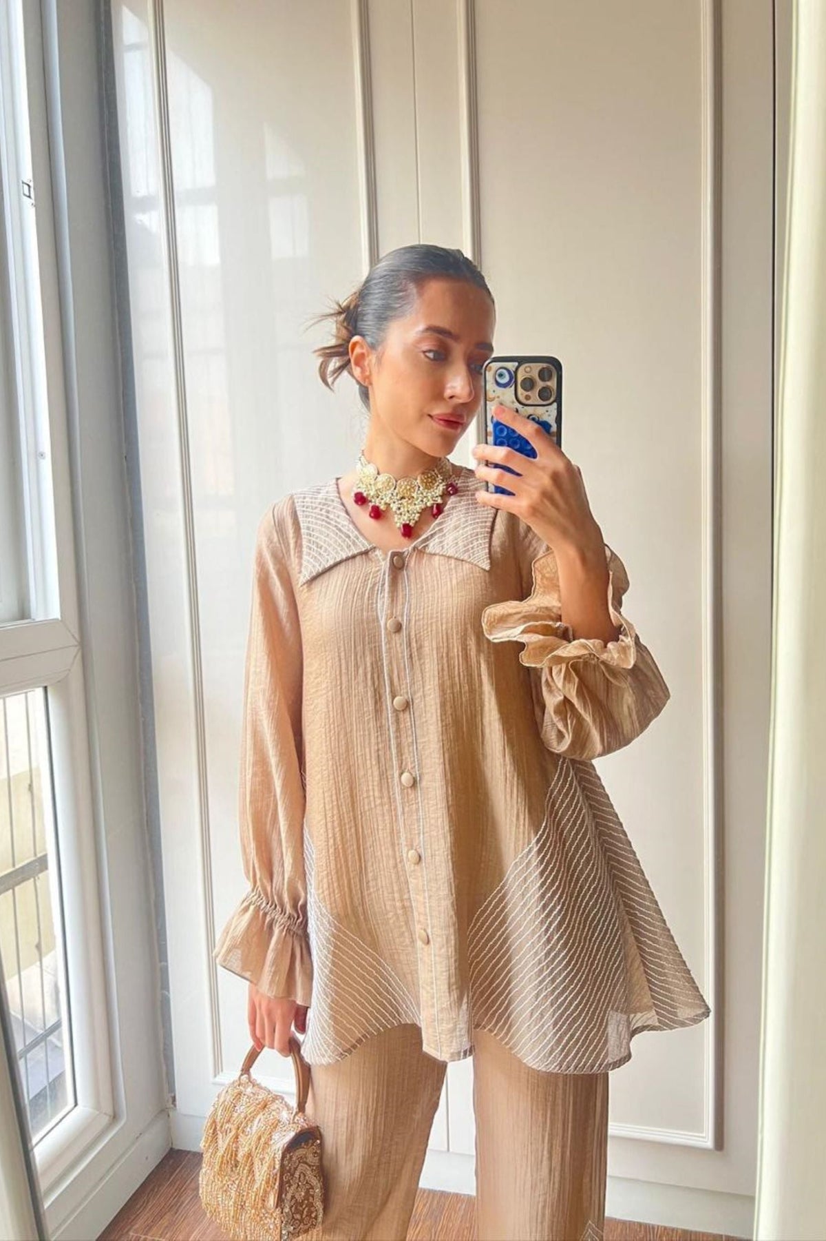 Komal Kapoor in Akira Co-ord Set - French Beige